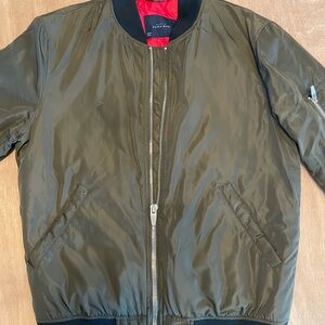Zara Olive Bomber Jacket